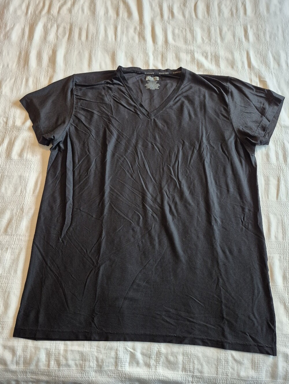 Duluth Trading Co men's 2XL Go Buck Naked performance black short sleeve shirt